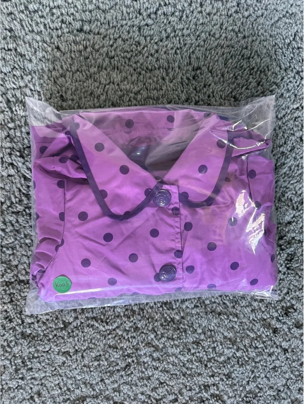 London Fog Toddler 2T Purple Polka Dot Hooded Coat